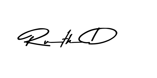 How to Draw Ruth D signature style? Asem Kandis PERSONAL USE is a latest design signature styles for name Ruth D. Ruth D signature style 9 images and pictures png