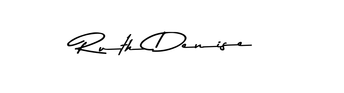 This is the best signature style for the Ruth Denise name. Also you like these signature font (Asem Kandis PERSONAL USE). Mix name signature. Ruth Denise signature style 9 images and pictures png