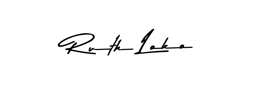 Here are the top 10 professional signature styles for the name Ruth Loko. These are the best autograph styles you can use for your name. Ruth Loko signature style 9 images and pictures png