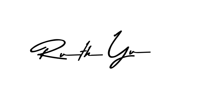 You should practise on your own different ways (Asem Kandis PERSONAL USE) to write your name (Ruth Yu) in signature. don't let someone else do it for you. Ruth Yu signature style 9 images and pictures png