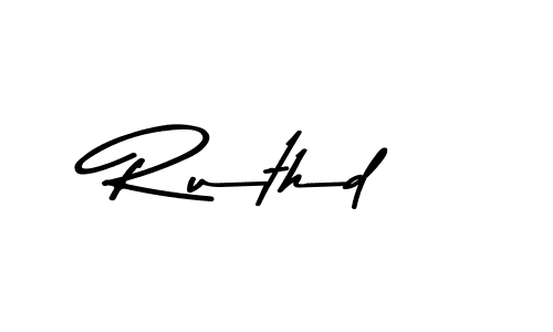 Also You can easily find your signature by using the search form. We will create Ruthd name handwritten signature images for you free of cost using Asem Kandis PERSONAL USE sign style. Ruthd signature style 9 images and pictures png