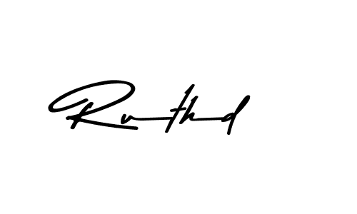 The best way (Asem Kandis PERSONAL USE) to make a short signature is to pick only two or three words in your name. The name Ruthd include a total of six letters. For converting this name. Ruthd signature style 9 images and pictures png