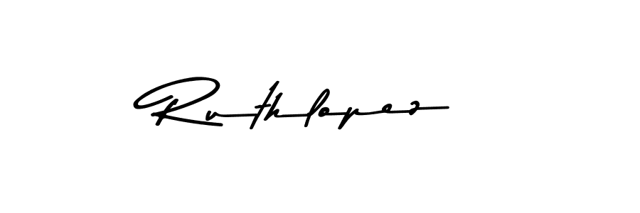 Design your own signature with our free online signature maker. With this signature software, you can create a handwritten (Asem Kandis PERSONAL USE) signature for name Ruthlopez. Ruthlopez signature style 9 images and pictures png