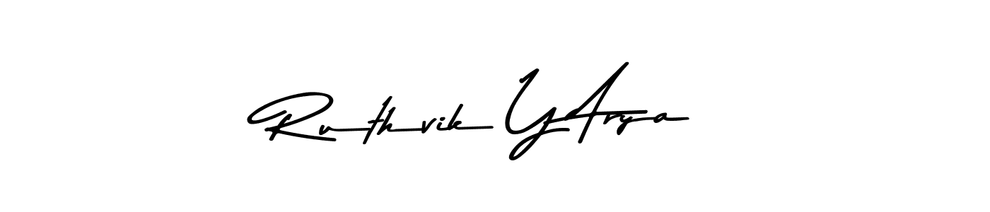 How to make Ruthvik Y Arya signature? Asem Kandis PERSONAL USE is a professional autograph style. Create handwritten signature for Ruthvik Y Arya name. Ruthvik Y Arya signature style 9 images and pictures png