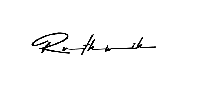 Ruthwik stylish signature style. Best Handwritten Sign (Asem Kandis PERSONAL USE) for my name. Handwritten Signature Collection Ideas for my name Ruthwik. Ruthwik signature style 9 images and pictures png