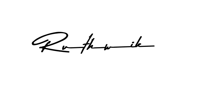 Ruthwik stylish signature style. Best Handwritten Sign (Asem Kandis PERSONAL USE) for my name. Handwritten Signature Collection Ideas for my name Ruthwik. Ruthwik signature style 9 images and pictures png