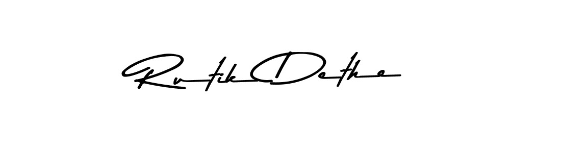 Make a short Rutik Dethe signature style. Manage your documents anywhere anytime using Asem Kandis PERSONAL USE. Create and add eSignatures, submit forms, share and send files easily. Rutik Dethe signature style 9 images and pictures png
