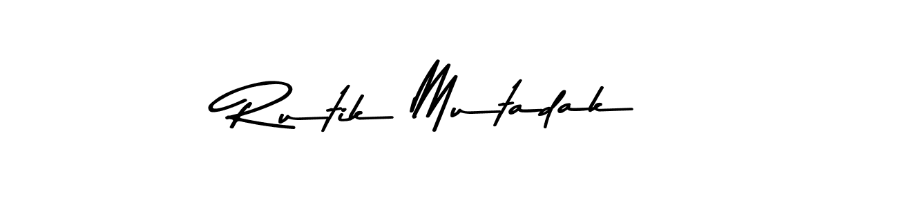 Check out images of Autograph of Rutik Mutadak name. Actor Rutik Mutadak Signature Style. Asem Kandis PERSONAL USE is a professional sign style online. Rutik Mutadak signature style 9 images and pictures png