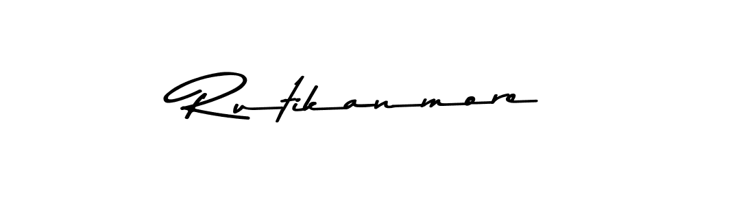 Use a signature maker to create a handwritten signature online. With this signature software, you can design (Asem Kandis PERSONAL USE) your own signature for name Rutikanmore. Rutikanmore signature style 9 images and pictures png