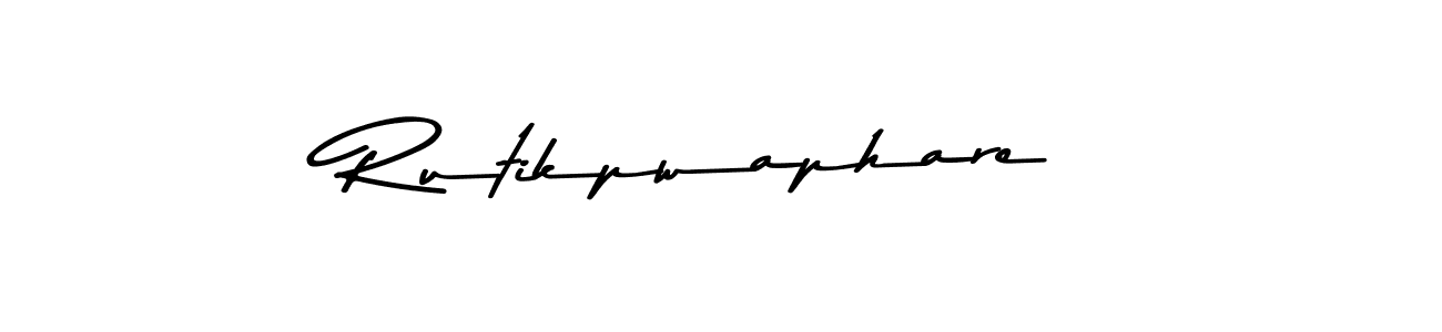 Also You can easily find your signature by using the search form. We will create Rutikpwaphare name handwritten signature images for you free of cost using Asem Kandis PERSONAL USE sign style. Rutikpwaphare signature style 9 images and pictures png