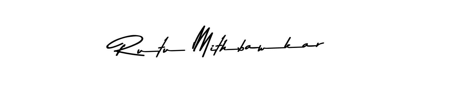 Design your own signature with our free online signature maker. With this signature software, you can create a handwritten (Asem Kandis PERSONAL USE) signature for name Rutu Mithbawkar. Rutu Mithbawkar signature style 9 images and pictures png