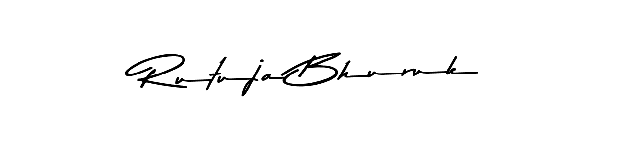Make a beautiful signature design for name Rutuja Bhuruk. With this signature (Asem Kandis PERSONAL USE) style, you can create a handwritten signature for free. Rutuja Bhuruk signature style 9 images and pictures png
