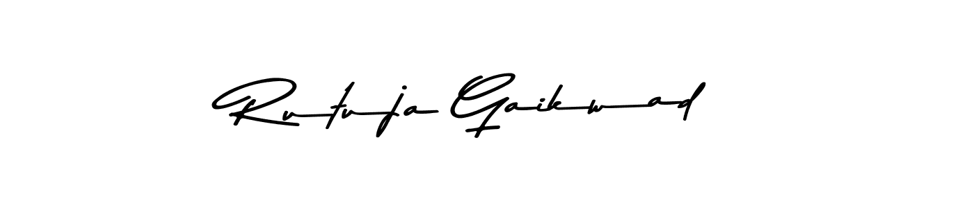 Rutuja Gaikwad stylish signature style. Best Handwritten Sign (Asem Kandis PERSONAL USE) for my name. Handwritten Signature Collection Ideas for my name Rutuja Gaikwad. Rutuja Gaikwad signature style 9 images and pictures png