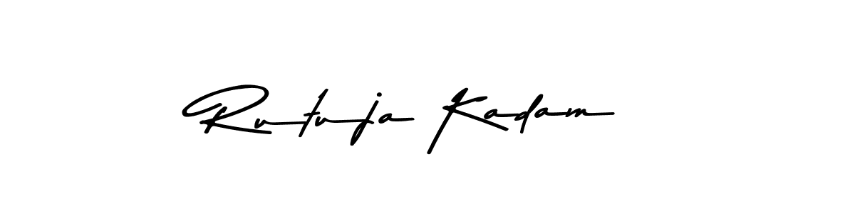 You can use this online signature creator to create a handwritten signature for the name Rutuja Kadam. This is the best online autograph maker. Rutuja Kadam signature style 9 images and pictures png