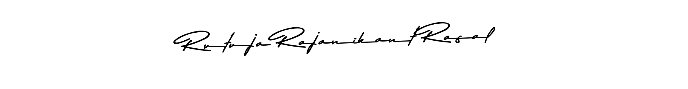 Create a beautiful signature design for name Rutuja Rajanikant Rasal. With this signature (Asem Kandis PERSONAL USE) fonts, you can make a handwritten signature for free. Rutuja Rajanikant Rasal signature style 9 images and pictures png