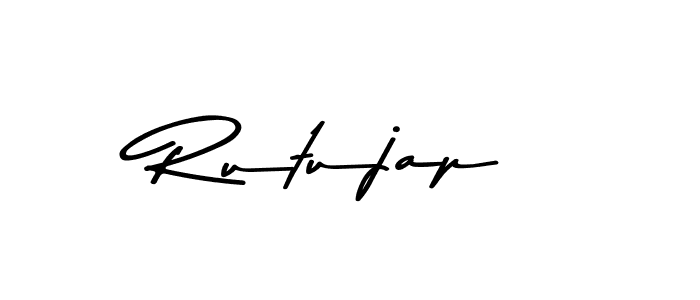 Design your own signature with our free online signature maker. With this signature software, you can create a handwritten (Asem Kandis PERSONAL USE) signature for name Rutujap. Rutujap signature style 9 images and pictures png