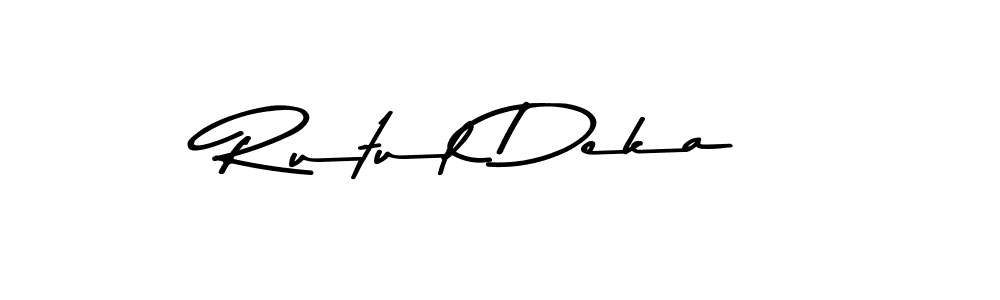 You should practise on your own different ways (Asem Kandis PERSONAL USE) to write your name (Rutul Deka) in signature. don't let someone else do it for you. Rutul Deka signature style 9 images and pictures png