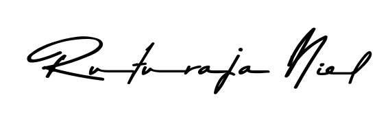 An effortless, minimalist signature concept for Ruturaja Niel using Asem Kandis PERSONAL USE design. Clean lines that look great on any document. Ruturaja Niel signature style 9 images and pictures png