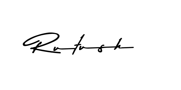 Rutush stylish signature style. Best Handwritten Sign (Asem Kandis PERSONAL USE) for my name. Handwritten Signature Collection Ideas for my name Rutush. Rutush signature style 9 images and pictures png