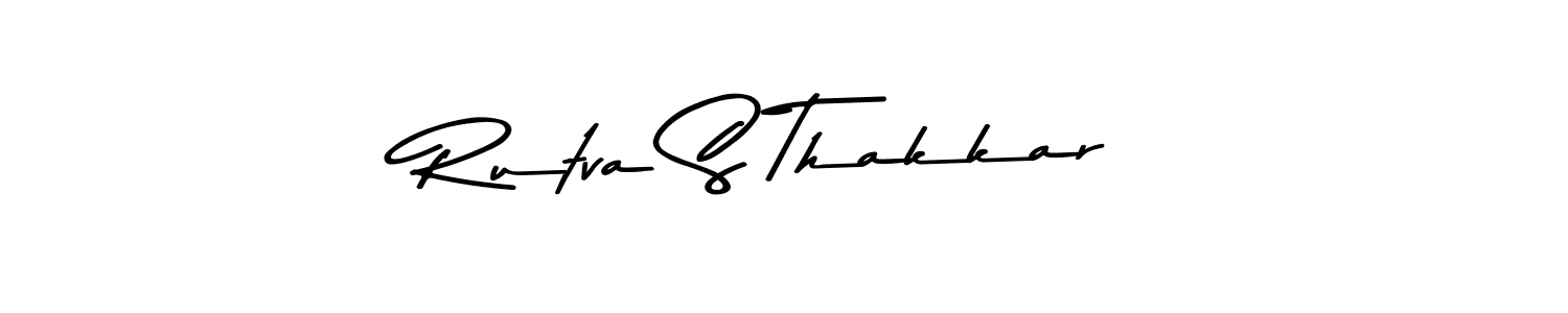Make a beautiful signature design for name Rutva S Thakkar. Use this online signature maker to create a handwritten signature for free. Rutva S Thakkar signature style 9 images and pictures png