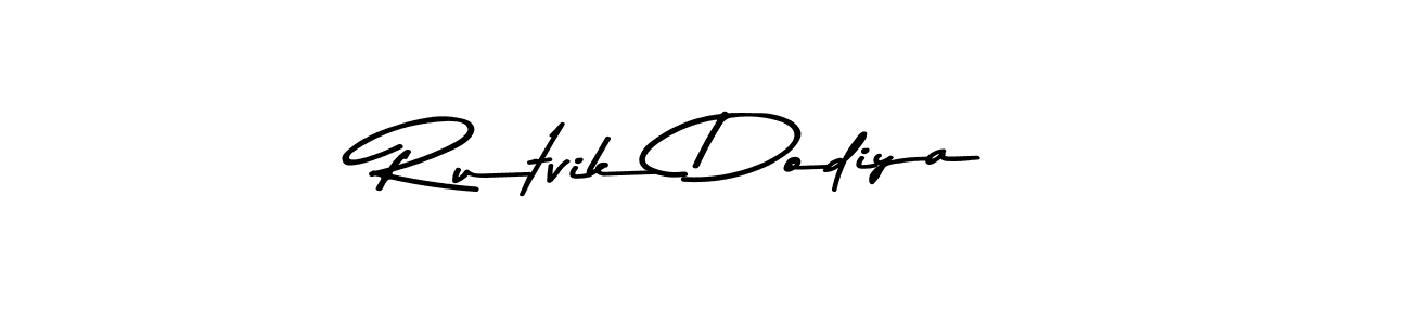 Make a beautiful signature design for name Rutvik Dodiya. With this signature (Asem Kandis PERSONAL USE) style, you can create a handwritten signature for free. Rutvik Dodiya signature style 9 images and pictures png