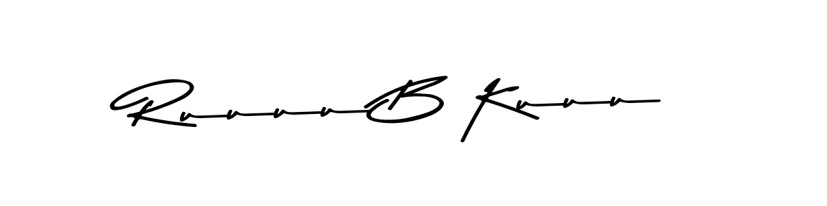 The best way (Asem Kandis PERSONAL USE) to make a short signature is to pick only two or three words in your name. The name Ruuuu B Kuuu include a total of six letters. For converting this name. Ruuuu B Kuuu signature style 9 images and pictures png