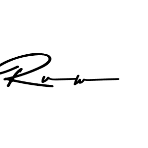 if you are searching for the best signature style for your name Ruw. so please give up your signature search. here we have designed multiple signature styles  using Asem Kandis PERSONAL USE. Ruw signature style 9 images and pictures png