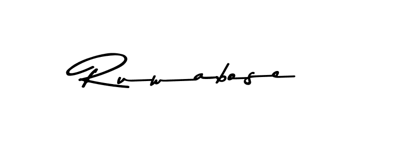 How to Draw Ruwabose signature style? Asem Kandis PERSONAL USE is a latest design signature styles for name Ruwabose. Ruwabose signature style 9 images and pictures png