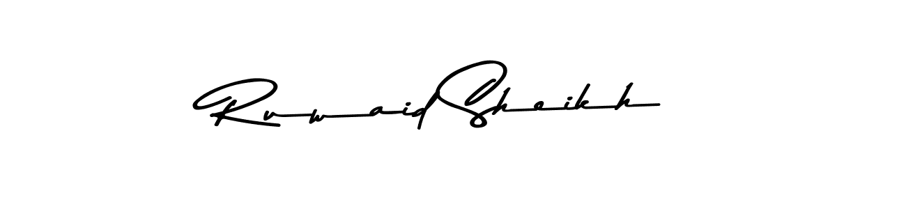 The best way (Asem Kandis PERSONAL USE) to make a short signature is to pick only two or three words in your name. The name Ruwaid Sheikh include a total of six letters. For converting this name. Ruwaid Sheikh signature style 9 images and pictures png