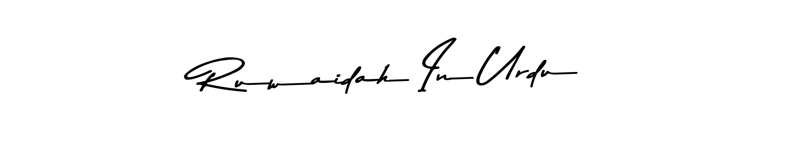 Also You can easily find your signature by using the search form. We will create Ruwaidah In Urdu name handwritten signature images for you free of cost using Asem Kandis PERSONAL USE sign style. Ruwaidah In Urdu signature style 9 images and pictures png
