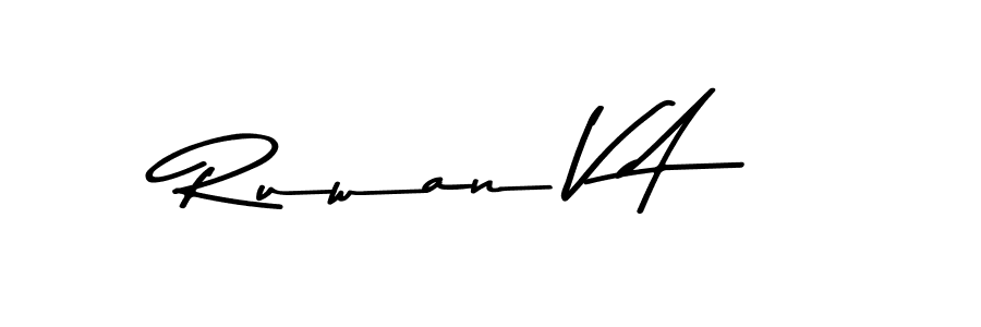 Best and Professional Signature Style for Ruwan V A. Asem Kandis PERSONAL USE Best Signature Style Collection. Ruwan V A signature style 9 images and pictures png