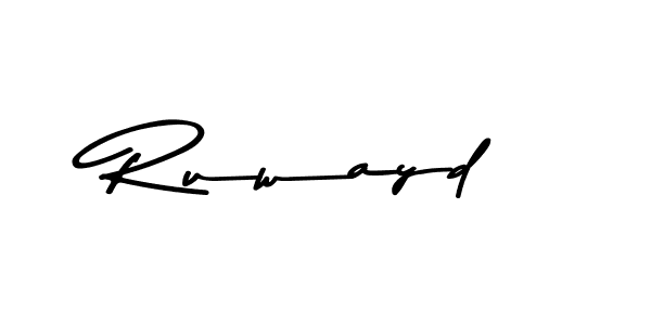 Design your own signature with our free online signature maker. With this signature software, you can create a handwritten (Asem Kandis PERSONAL USE) signature for name Ruwayd. Ruwayd signature style 9 images and pictures png