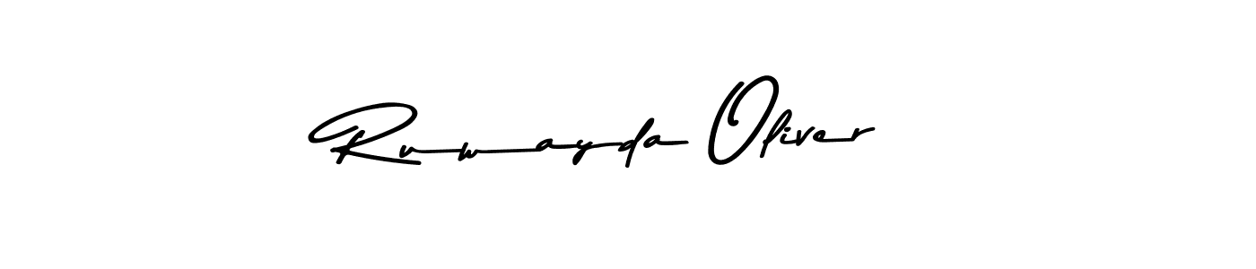 if you are searching for the best signature style for your name Ruwayda Oliver. so please give up your signature search. here we have designed multiple signature styles  using Asem Kandis PERSONAL USE. Ruwayda Oliver signature style 9 images and pictures png
