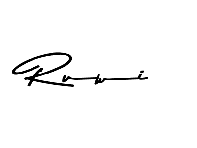 Use a signature maker to create a handwritten signature online. With this signature software, you can design (Asem Kandis PERSONAL USE) your own signature for name Ruwi. Ruwi signature style 9 images and pictures png
