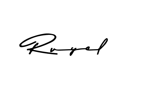 Also we have Ruyel name is the best signature style. Create professional handwritten signature collection using Asem Kandis PERSONAL USE autograph style. Ruyel signature style 9 images and pictures png