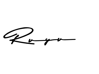 Similarly Asem Kandis PERSONAL USE is the best handwritten signature design. Signature creator online .You can use it as an online autograph creator for name Ruyu. Ruyu signature style 9 images and pictures png