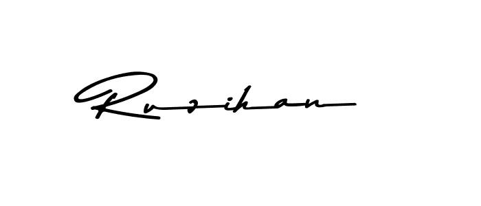 How to make Ruzihan signature? Asem Kandis PERSONAL USE is a professional autograph style. Create handwritten signature for Ruzihan name. Ruzihan signature style 9 images and pictures png