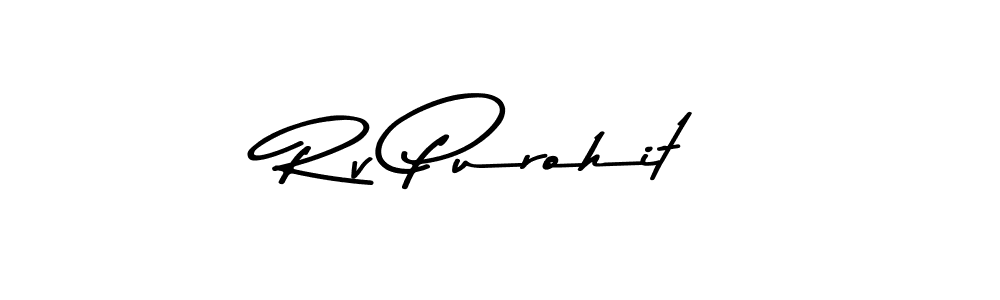 Rv Purohit stylish signature style. Best Handwritten Sign (Asem Kandis PERSONAL USE) for my name. Handwritten Signature Collection Ideas for my name Rv Purohit. Rv Purohit signature style 9 images and pictures png