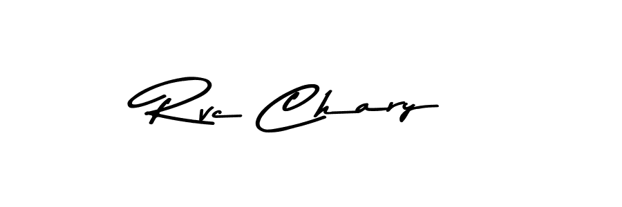 Use a signature maker to create a handwritten signature online. With this signature software, you can design (Asem Kandis PERSONAL USE) your own signature for name Rvc Chary. Rvc Chary signature style 9 images and pictures png