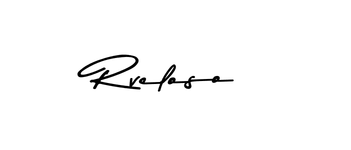 Rveloso stylish signature style. Best Handwritten Sign (Asem Kandis PERSONAL USE) for my name. Handwritten Signature Collection Ideas for my name Rveloso. Rveloso signature style 9 images and pictures png