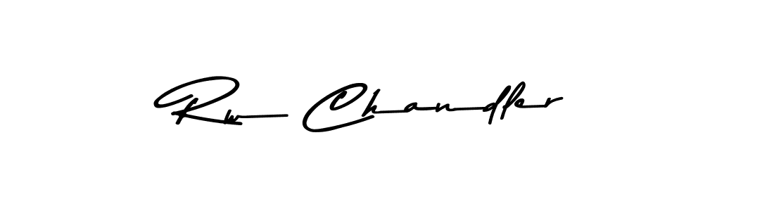 How to make Rw Chandler name signature. Use Asem Kandis PERSONAL USE style for creating short signs online. This is the latest handwritten sign. Rw Chandler signature style 9 images and pictures png