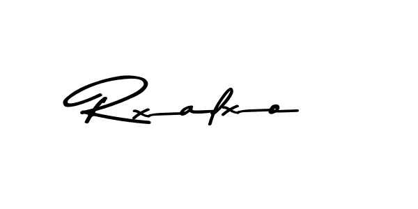 Make a beautiful signature design for name Rxalxo. With this signature (Asem Kandis PERSONAL USE) style, you can create a handwritten signature for free. Rxalxo signature style 9 images and pictures png