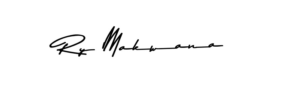 if you are searching for the best signature style for your name Ry Makwana. so please give up your signature search. here we have designed multiple signature styles  using Asem Kandis PERSONAL USE. Ry Makwana signature style 9 images and pictures png