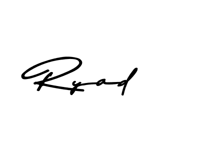 Design your own signature with our free online signature maker. With this signature software, you can create a handwritten (Asem Kandis PERSONAL USE) signature for name Ryad. Ryad signature style 9 images and pictures png