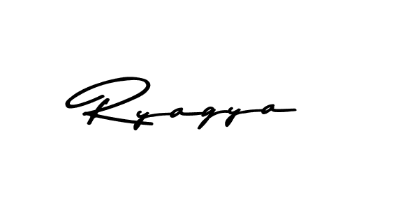 Make a beautiful signature design for name Ryagya. With this signature (Asem Kandis PERSONAL USE) style, you can create a handwritten signature for free. Ryagya signature style 9 images and pictures png