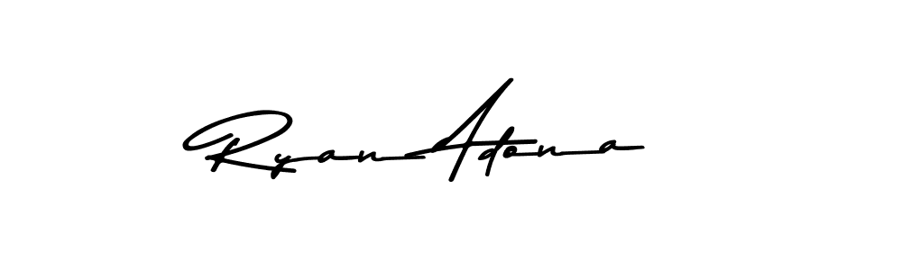 Also You can easily find your signature by using the search form. We will create Ryan Adona name handwritten signature images for you free of cost using Asem Kandis PERSONAL USE sign style. Ryan Adona signature style 9 images and pictures png