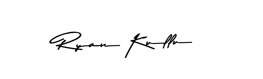 How to make Ryan Kullu name signature. Use Asem Kandis PERSONAL USE style for creating short signs online. This is the latest handwritten sign. Ryan Kullu signature style 9 images and pictures png