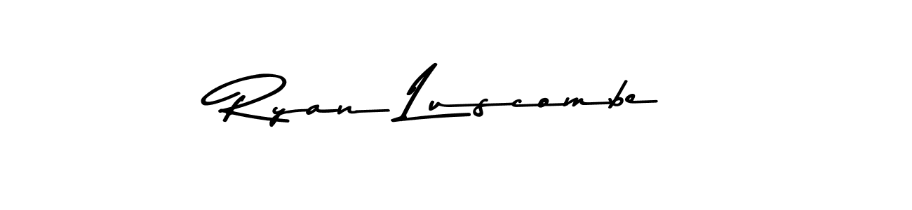 Make a beautiful signature design for name Ryan Luscombe. With this signature (Asem Kandis PERSONAL USE) style, you can create a handwritten signature for free. Ryan Luscombe signature style 9 images and pictures png