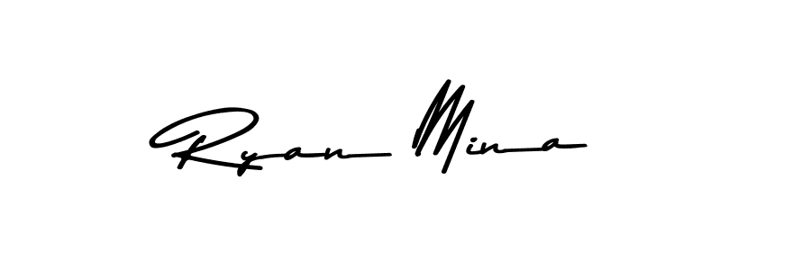 How to make Ryan Mina signature? Asem Kandis PERSONAL USE is a professional autograph style. Create handwritten signature for Ryan Mina name. Ryan Mina signature style 9 images and pictures png