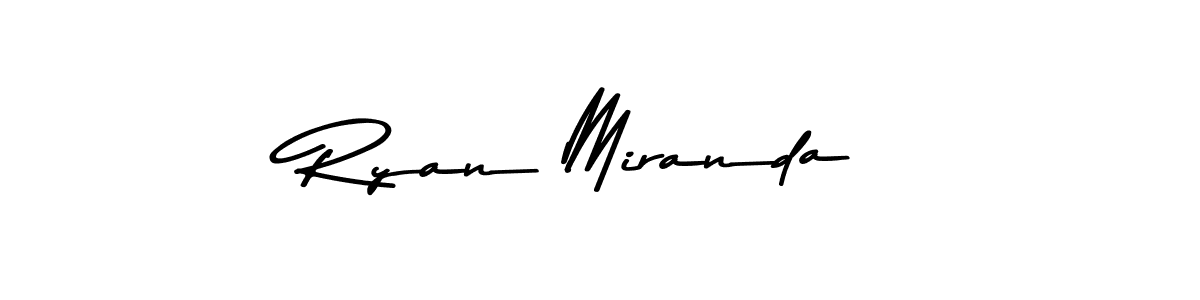 Create a beautiful signature design for name Ryan Miranda. With this signature (Asem Kandis PERSONAL USE) fonts, you can make a handwritten signature for free. Ryan Miranda signature style 9 images and pictures png